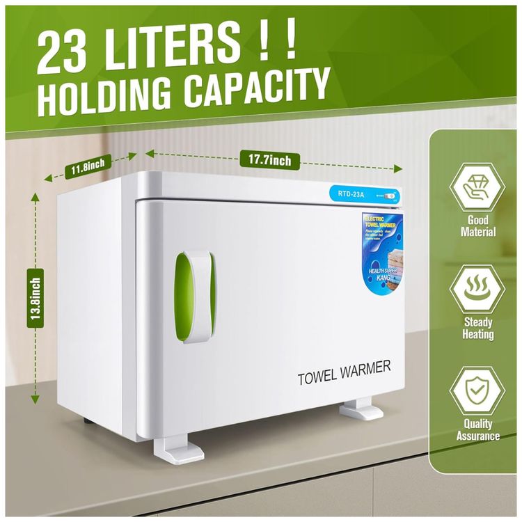 Aquecedor-de-Toalhas-2-em-1-Capacidade-23L-para-Spa-Saloes-Imagem-1
