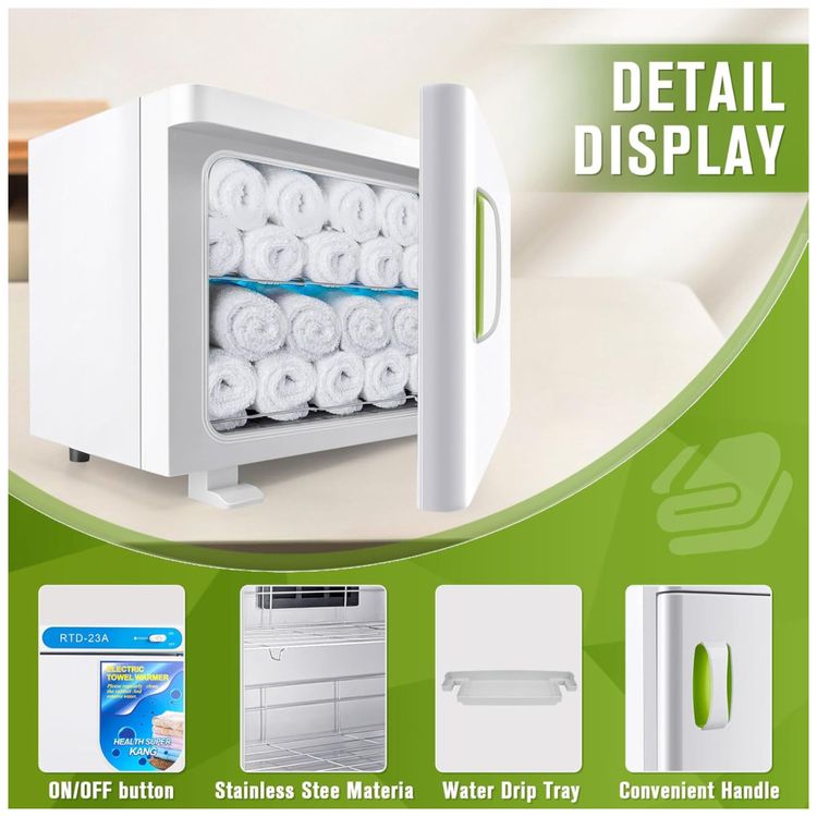Aquecedor-de-Toalhas-2-em-1-Capacidade-23L-para-Spa-Saloes-Imagem-4