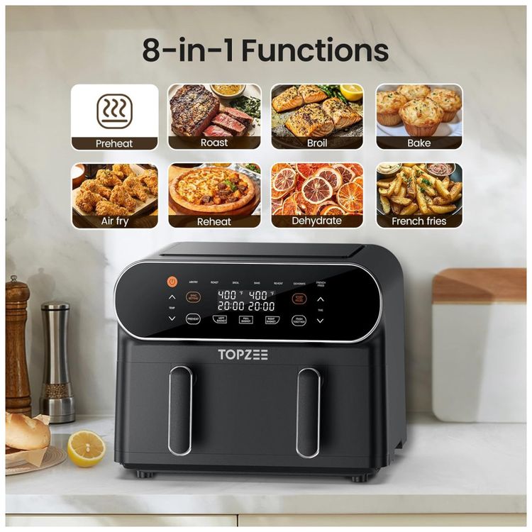 Air-Fryer-8-em-1-de-1026-Litros-com-Cesto-Flexivel-e-Imagem-4