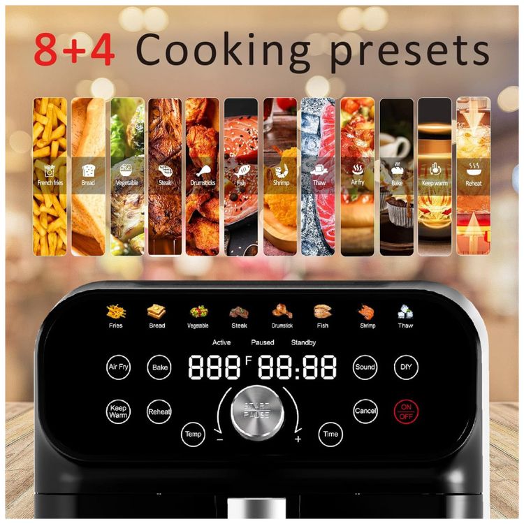 Forno-Air-Fryer-588L-com-Tela-LED-e-12-Funcoes-de-Imagem-1