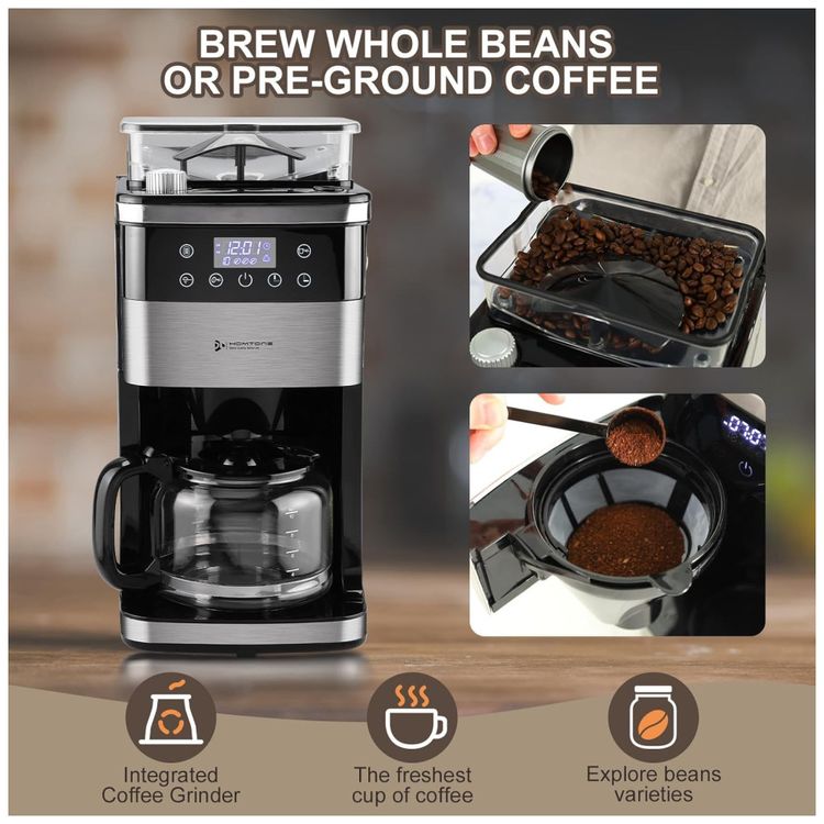 Cafeteira-Programavel-10-Xicaras-com-Moedor-de-Cafe-Imagem-1