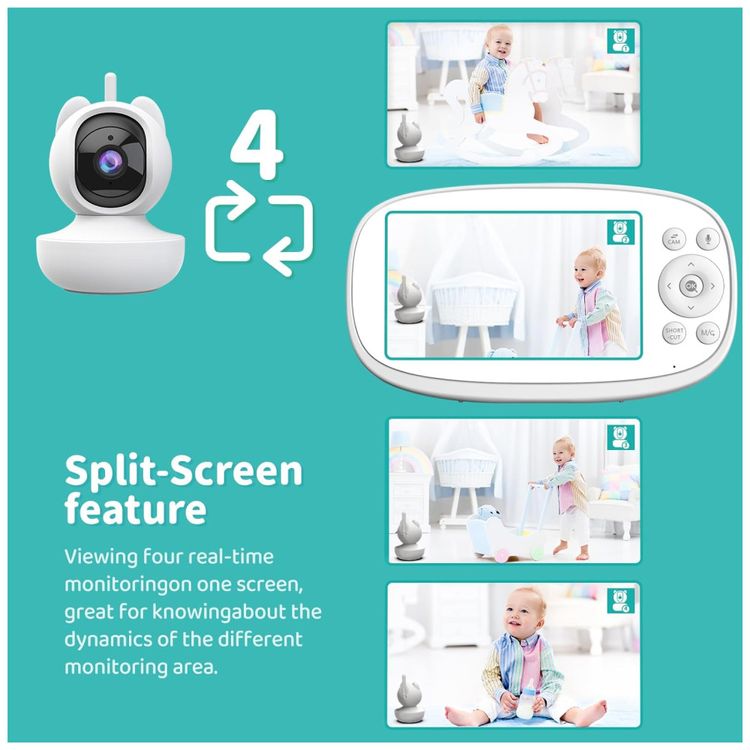 Baba-Eletronica-com-Camera-Audio-Monitor-de-Tela-Dividida-Imagem-6