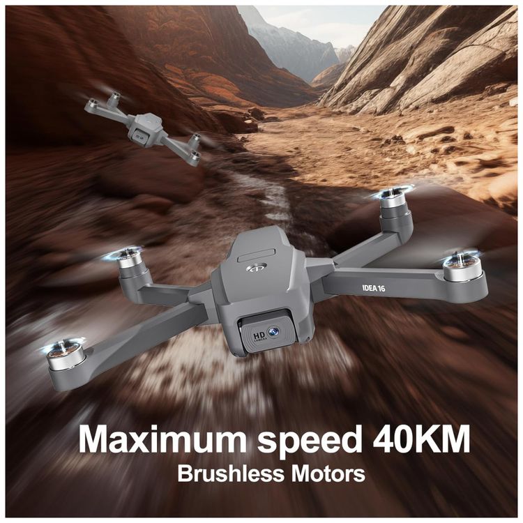 Drone-com-Motor-Sem-Escova-16P-Camera-1080p-para-Adultos-Imagem-2