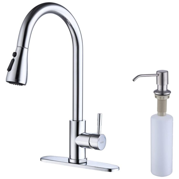 Torneira-Cozinha-com-Dispensador-de-Sabao-Pulverizador-de-Imagem-0