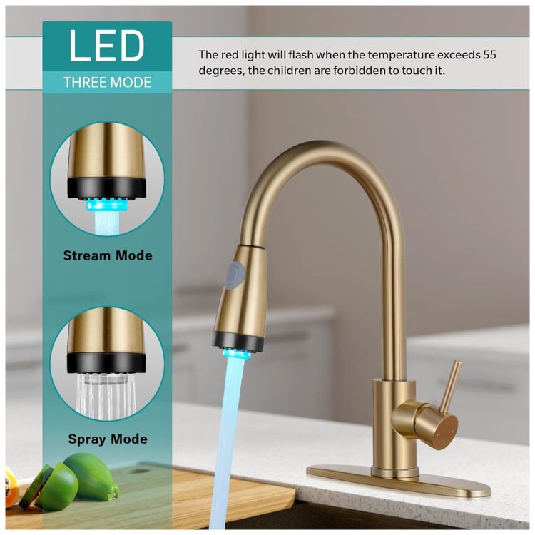 Torneira-Cozinha-com-LED-e-Pulverizador-Pull-Down-e-Duravel-Imagem-2