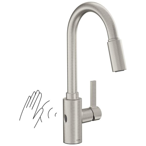 Torneira-Cozinha-com-Sensor-de-Movimento-e-Pulverizador-Imagem-0