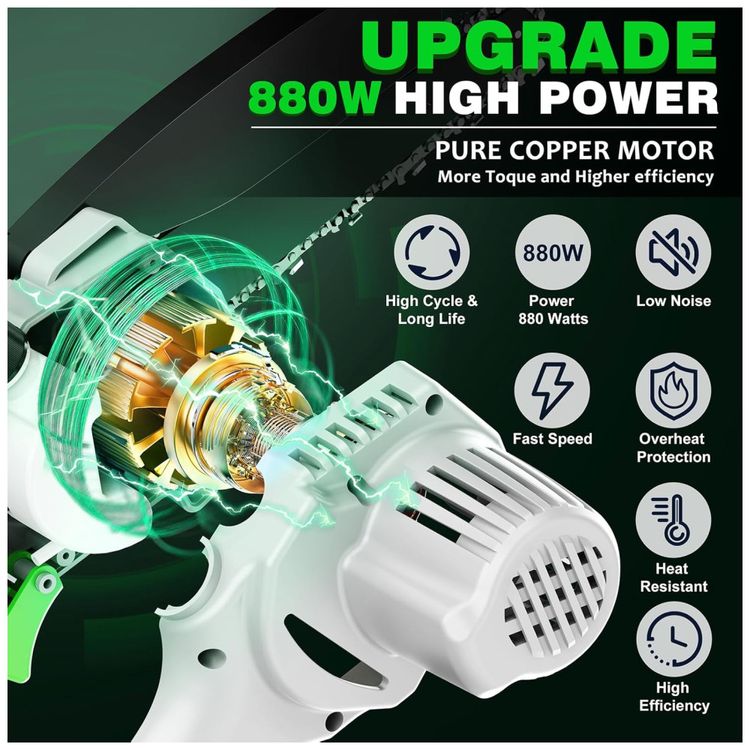 Mini-Motosserra-Eletrica-Portatil-com-Lubrificacao-de-Imagem-4