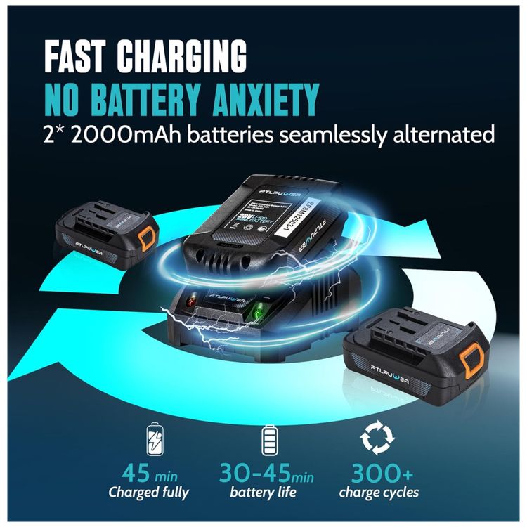 Mini-Motosserra-Eletrica-Portatil-sem-Fio-e-com-2-Baterias-Imagem-3