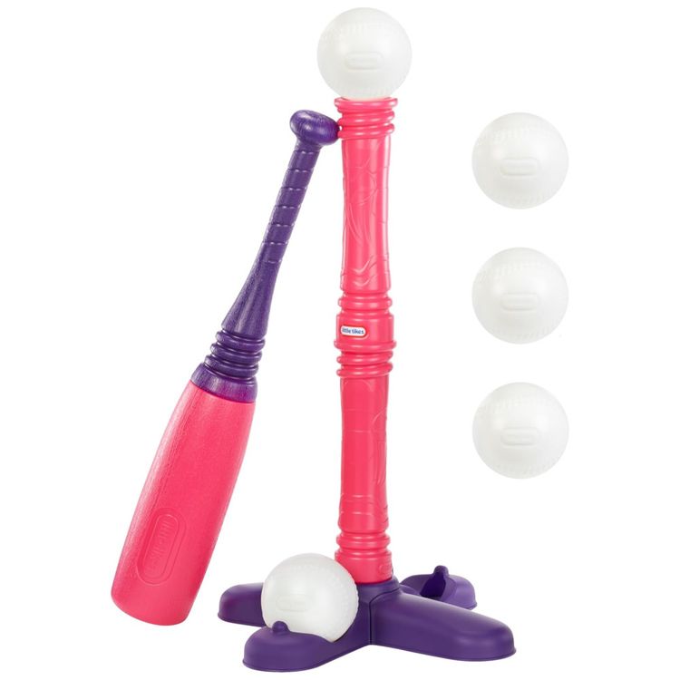 Conjunto-de-Beisebol-Little-Tikes-T-Ball-Rosa-com-5-Bolas-Imagem-0
