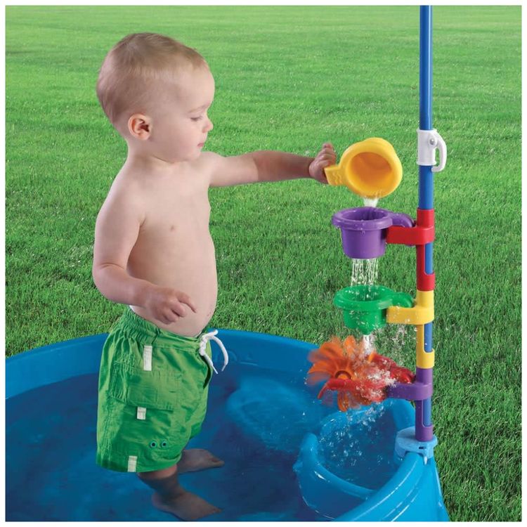 Piscina-Infantil-Interativa-com-Guarda-Sol-para-Criancas-de-Imagem-1
