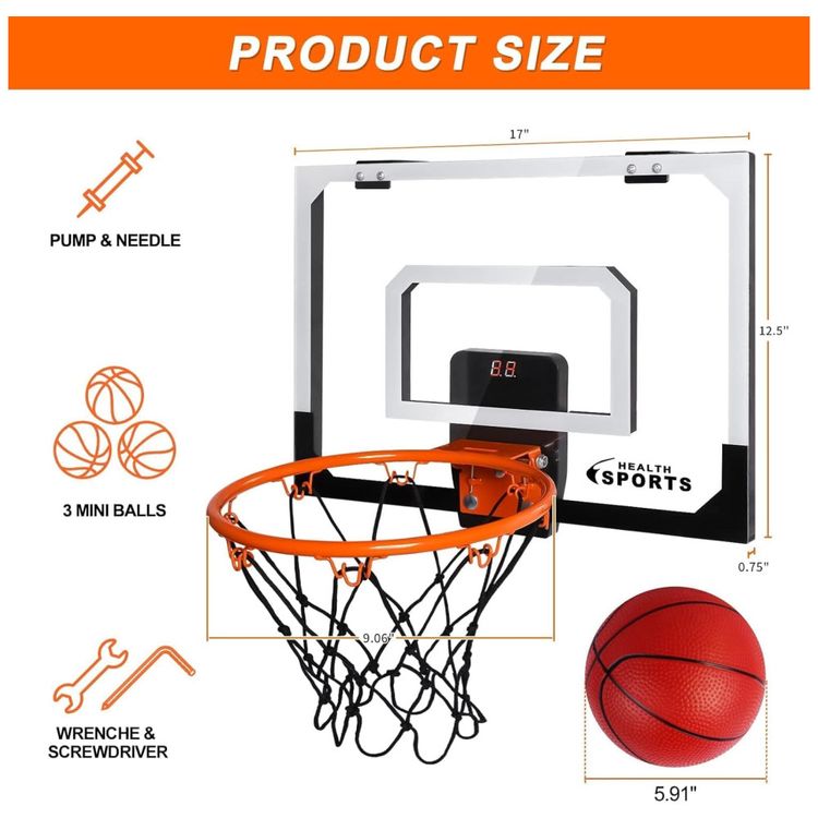 Mini-Tabela-de-Basquete-Indoor-Com-Placar-e-Pilhas-Ideal-Imagem-1