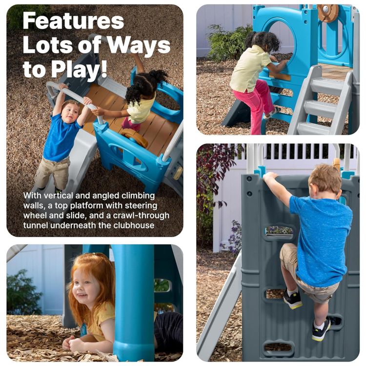 Playset-Infantil-Para-Ambientes-Externos-Com-Escorregador-Imagem-1
