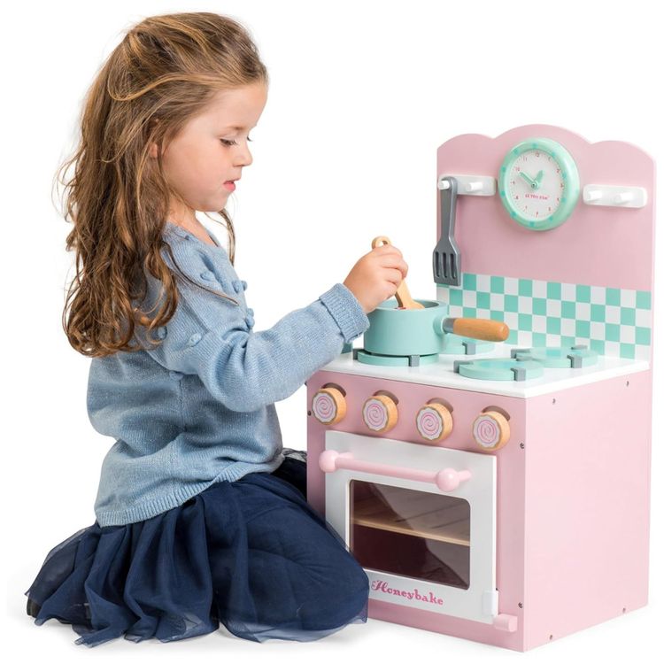 Fogao-e-Forno-de-Brinquedo-Honeybake-Rosa-em-Madeira-Imagem-5