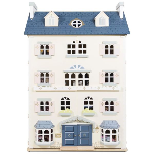 Casa-de-Bonecas-Palace-House-Grande-em-Madeira-Um-Presente-Imagem-0