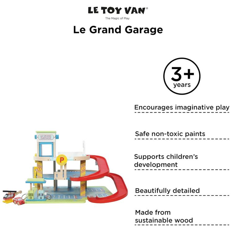 Conjunto-de-Garagem-de-Madeira-para-Brinquedo-com-Carros-Imagem-7