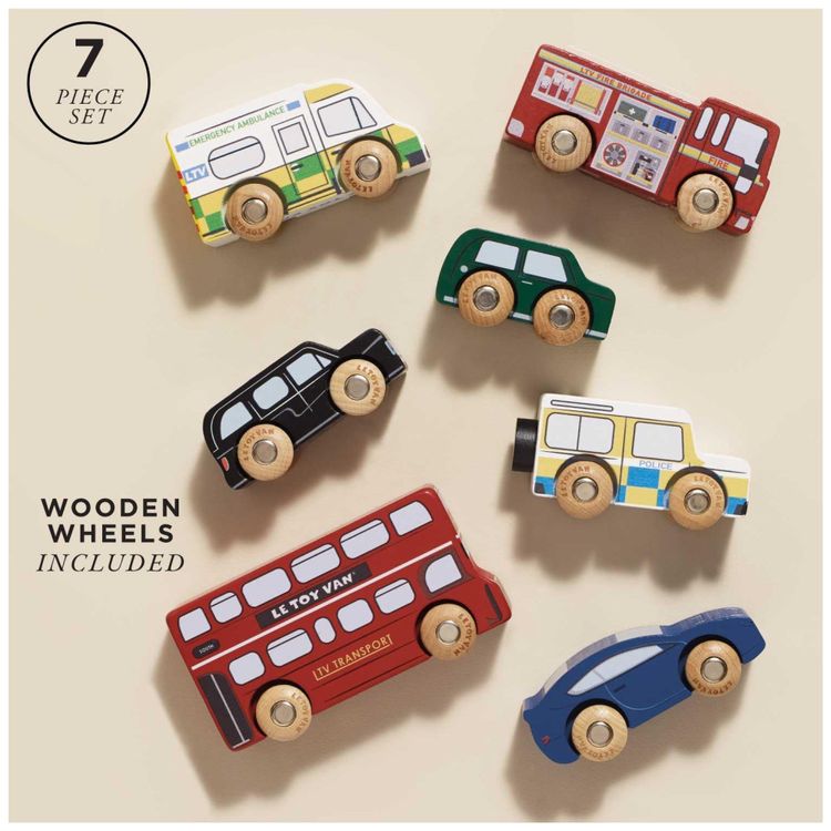 Conjunto-de-Carros-London-Brinquedos-de-Madeira-Premium-Imagem-1