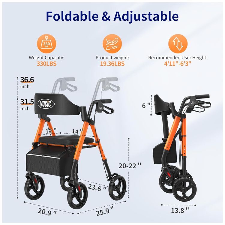 Andador-Dobravel-para-Idoso-com-Assento-Rodas-Grandes-de-Imagem-5