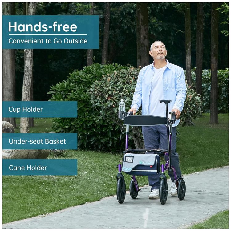 Andador-All-Terrain-Rollator-com-Assento-Rodas-Dianteiras-Imagem-1