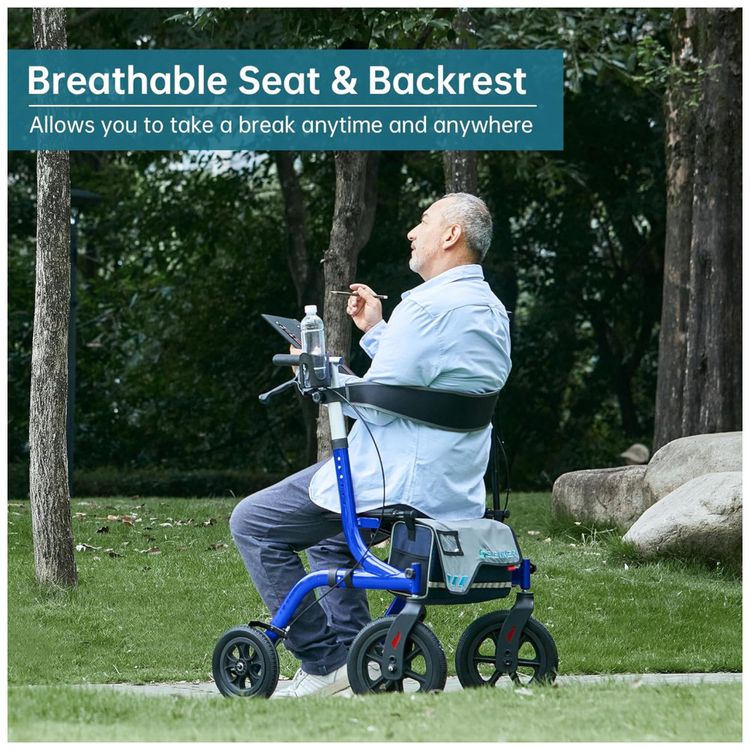 Andador-All-Terrain-Rollator-com-Assento-Rodas-Dianteiras-Imagem-2