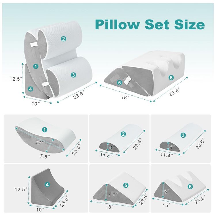 Conjunto-de-6-Travesseiros-Ortopedicos-em-Cunha-para-Cama-Imagem-1
