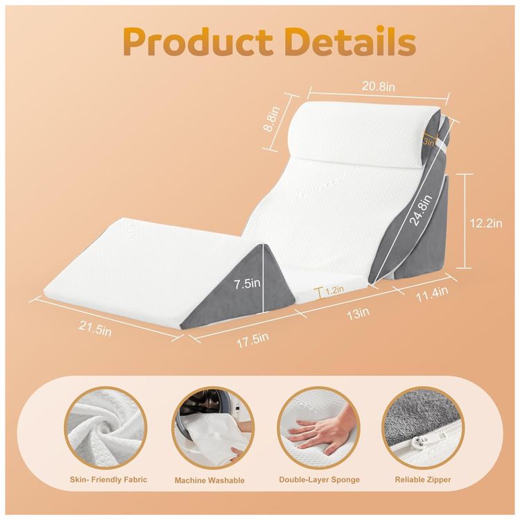 Conjunto-de-Travesseiros-5-Pcs-para-Dormir-Pos-Cirurgia-Imagem-2