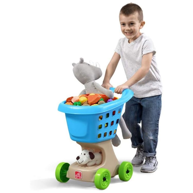 Carrinho-de-Compras-Infantil-Feito-de-Plastico-Duravel-Imagem-0