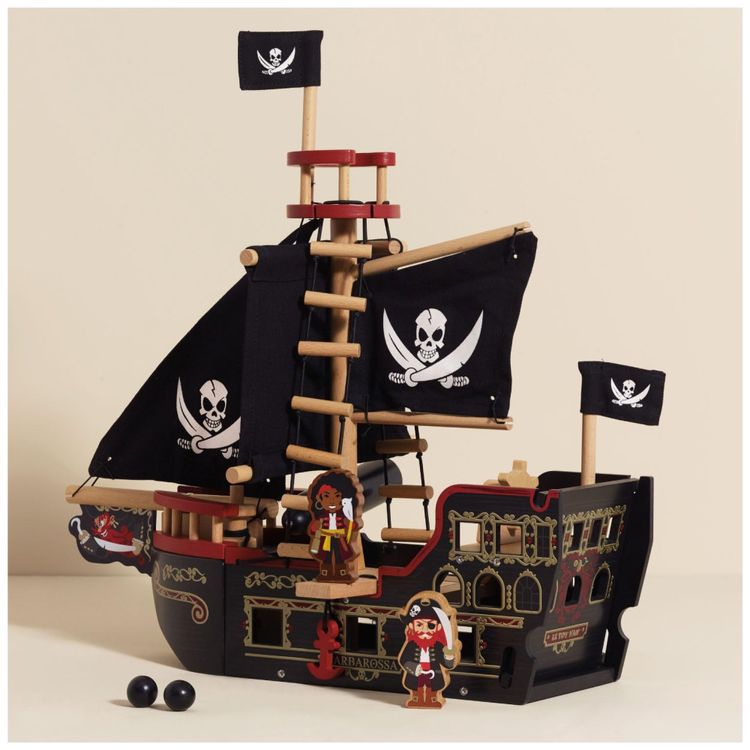 Navio-Pirata-de-Madeira-Barbarossa-Brinquedo-Premium-para-Imagem-1