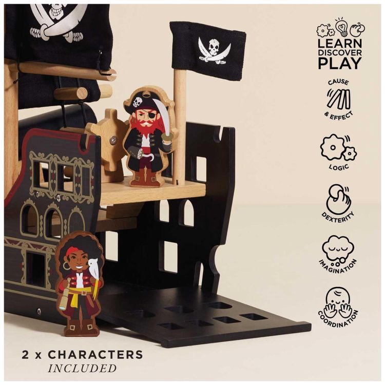 Navio-Pirata-de-Madeira-Barbarossa-Brinquedo-Premium-para-Imagem-2