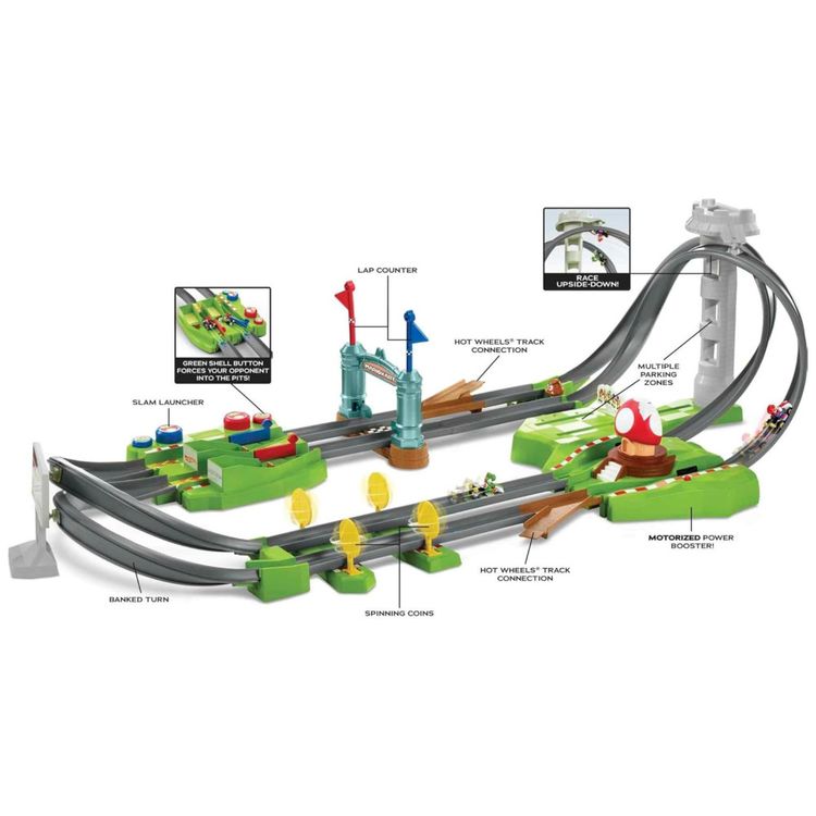 Pista-Hot-Wheels-Mario-Kart-Circuit-com-2-Veiculos-Inclui-Imagem-4