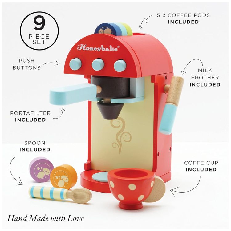 Maquina-de-Cafe-Honeybake-de-Madeira-Infantil-Brinquedo-de-Imagem-4