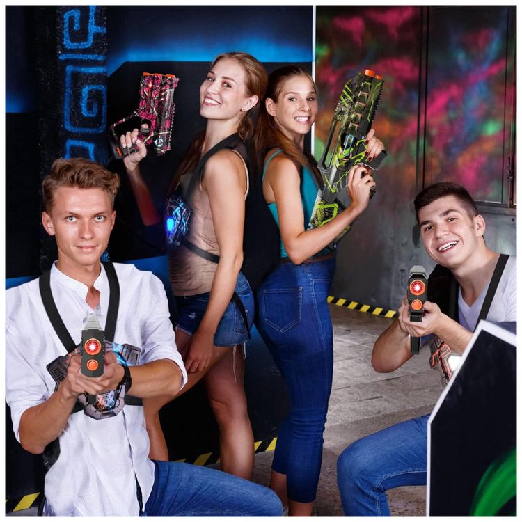 Conjunto-de-Pistolas-de-Laser-Tag-Ate-4-Jogadores-para-Imagem-2