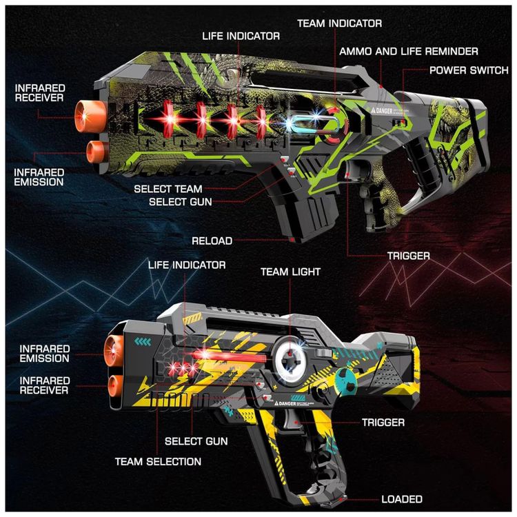 Conjunto-de-Pistolas-de-Laser-Tag-Ate-4-Jogadores-para-Imagem-3