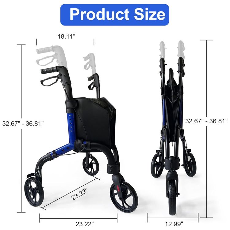Andador-de-3-Rodas-para-Idosos-Leve-e-Dobravel-Com-Bolsa-Imagem-1