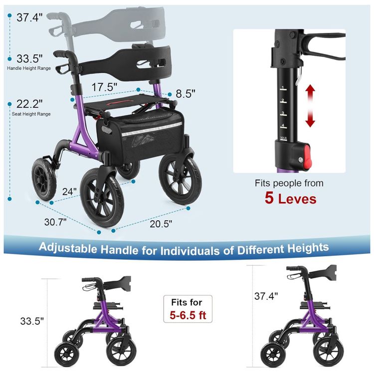 Andador-Dobravel-para-Idosos-com-Assento-Ajuste-de-Altura-Imagem-6