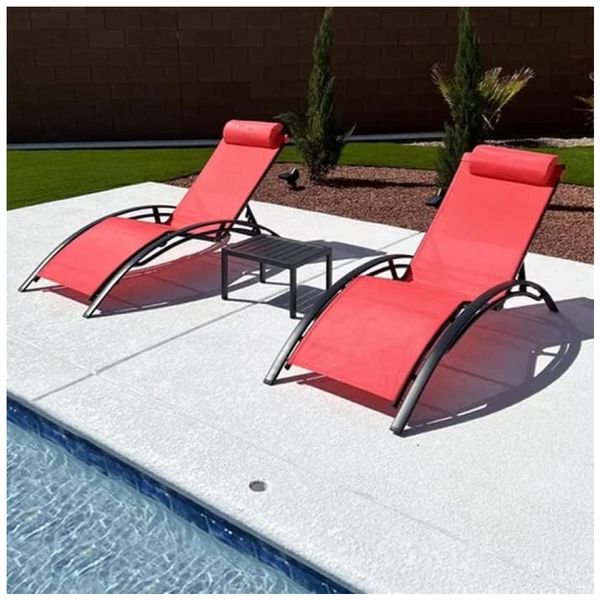 Espreguicadeiras-para-Jardim-Praia-e-Piscina-com-Mesa-Imagem-0