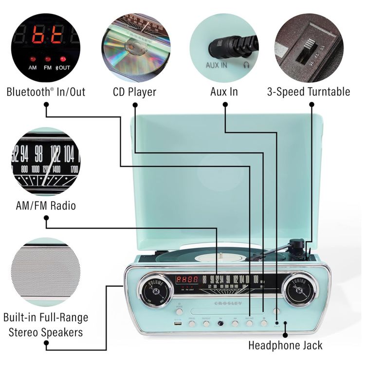 Vitrola-Toca-Discos-Powel-7-em-1-Bluetooth-com-Radio-AM-FM-Imagem-1