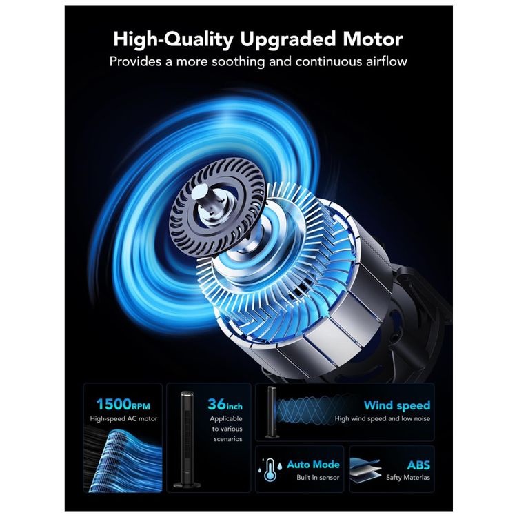 Ventilador-de-Torre-para-Quarto-Ventilador-Inteligente-Imagem-6