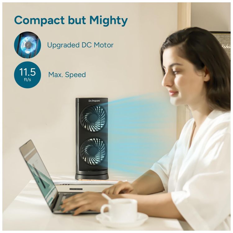 Ventilador-de-Mesa-Oscilante-Ventilador-Torre-com-Motor-DC-Imagem-1