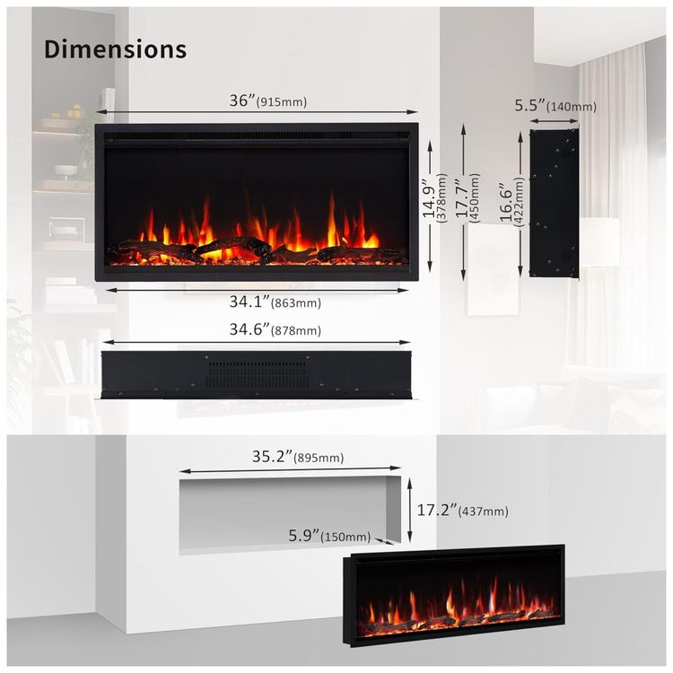 Lareira-Eletrica-Inteligente-PuraFlame-Herman-91-cm---Chama-Imagem-4