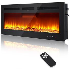 Lareira-Eletrica-de-127-cm-Embutida-ou-de-Parede-Aquecedor-Imagem-0