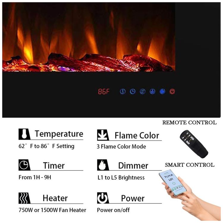Lareira-Eletrica-Inteligente-de-91-cm-com-Wi-Fi-5-Imagem-5