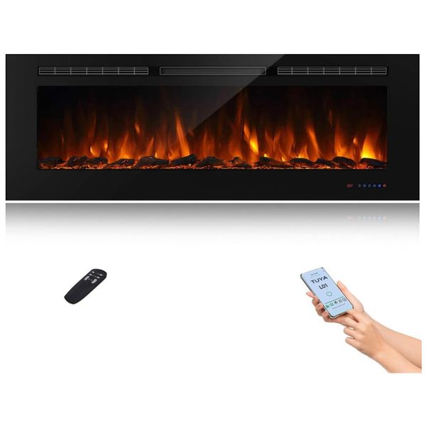 Lareira-Eletrica-Inteligente-de-152-cm-com-Wi-Fi-5-Ajustes-Imagem-0
