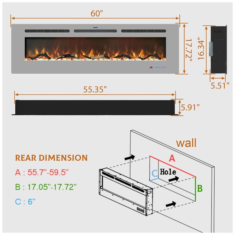 Lareira-Eletrica-de-152-cm-Embutida-ou-de-Parede-Imagem-5