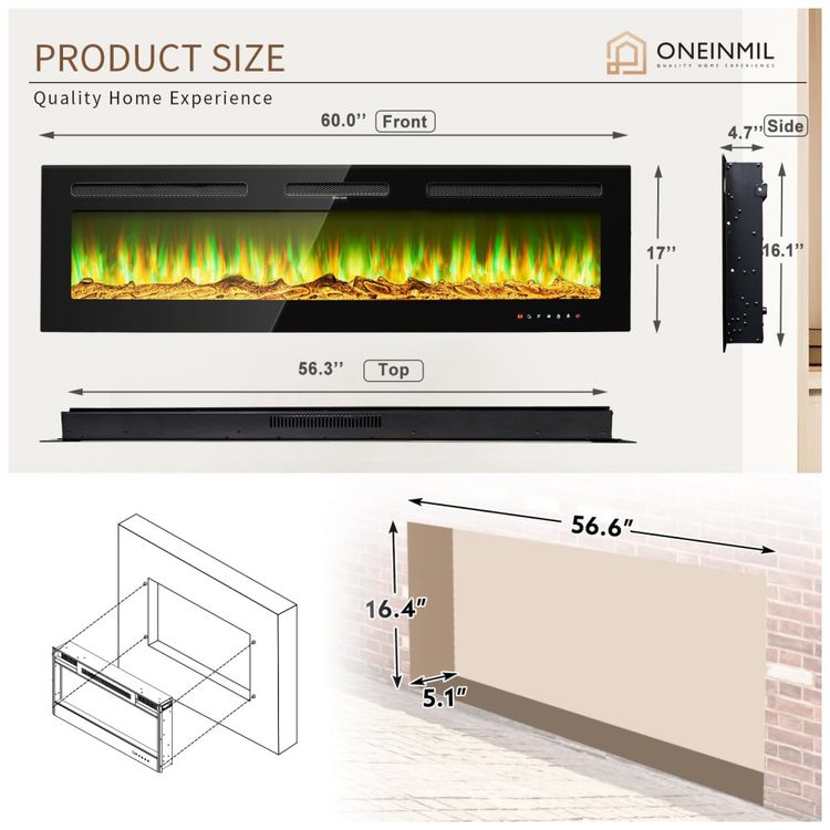 Lareira-Eletrica-oneinmil-de-152-cm-Embutida-ou-de-Parede-Imagem-4