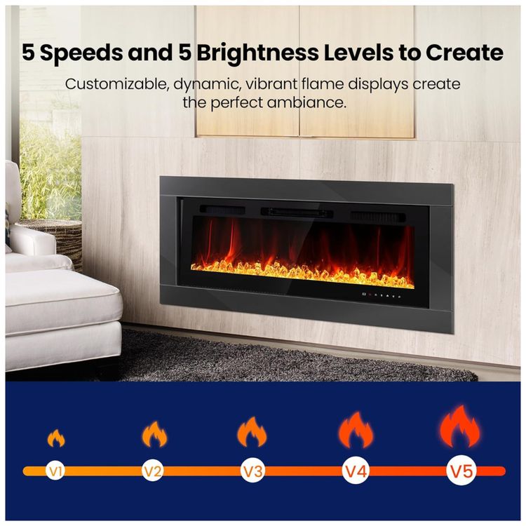 Lareira-Eletrica-de-107-cm-Realsmart-750W-1500W-Embutida-Imagem-1