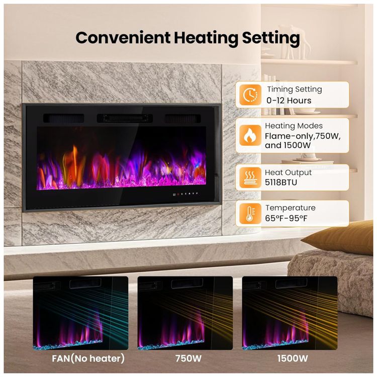 Lareira-Eletrica-de-107-cm-Realsmart-750W-1500W-Embutida-Imagem-3
