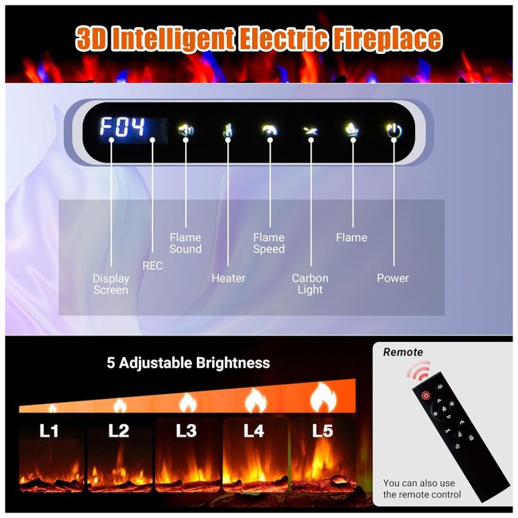 Lareira-Eletrica-de-127-cm-Embutida-ou-de-Parede-com-LED-Imagem-1
