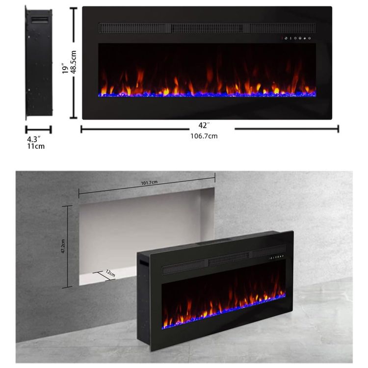 Lareira-Eletrica-Panana-de-107-cm-Embutida-ou-de-Parede-Imagem-2