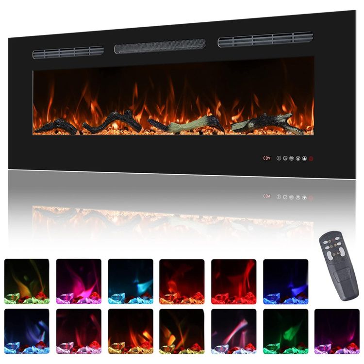 Lareira-Eletrica-de-122-cm-Recessada-na-Parede-e-Montada-Imagem-0