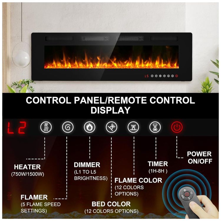 Lareira-Eletrica-BREEZEHEAT-152-cm-Montada-na-Imagem-2
